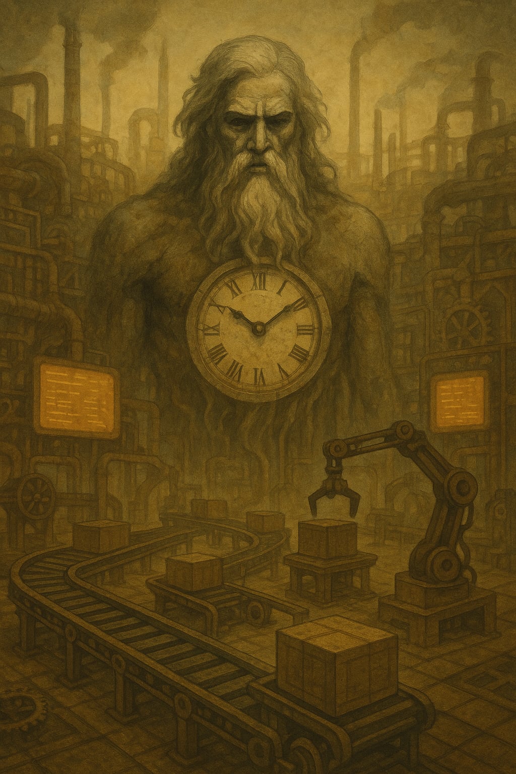 W żywej fabryce od dawna nikt nie pracował. A jednak produkcja trwa..