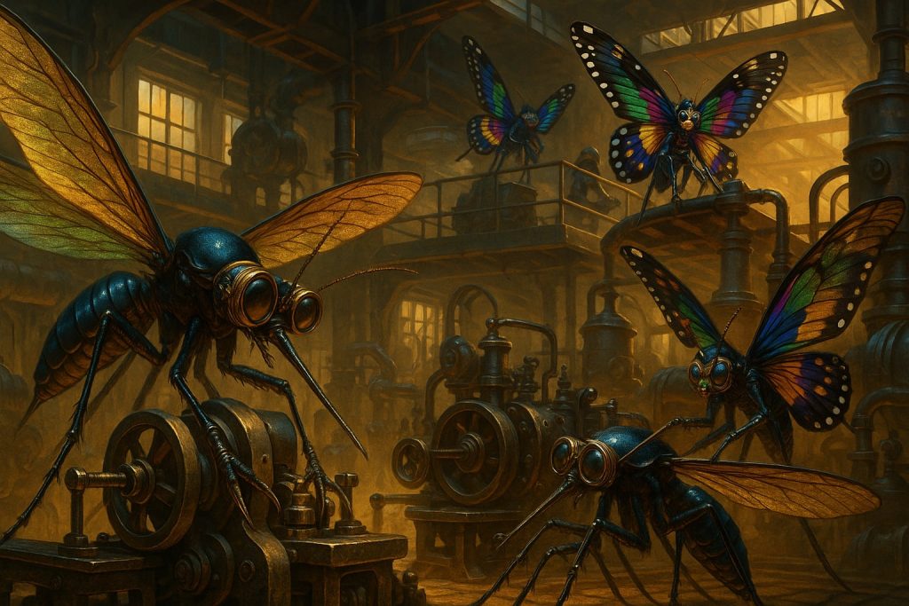 Serestynki w swej niedojrzałej formie psocą i przeszkadzają moskitowym inżynierom w pracy